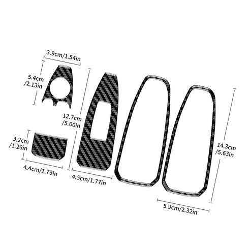 Carbon Fiber Window Lift Frame Trim For BMW Z4 G29 2019-2023